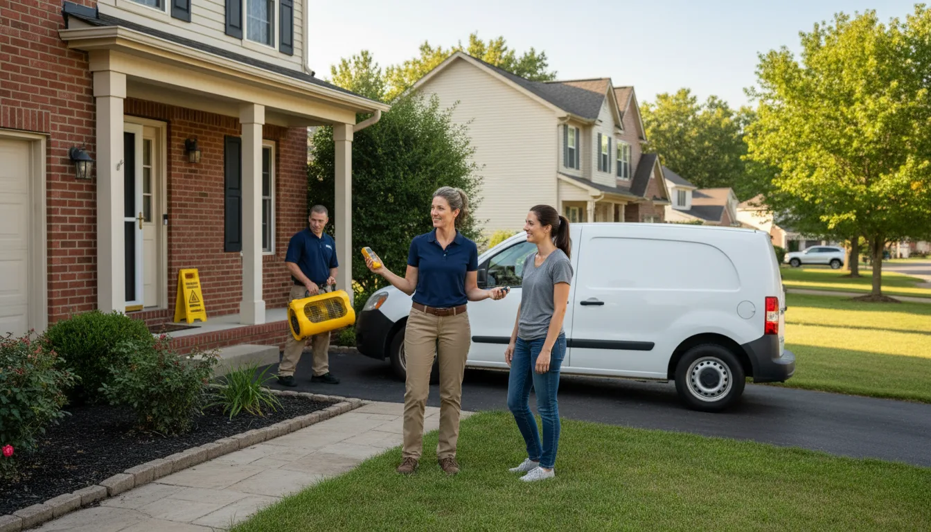 Water restoration image for Dehumidification And Cleanup Services in Huntington, AR